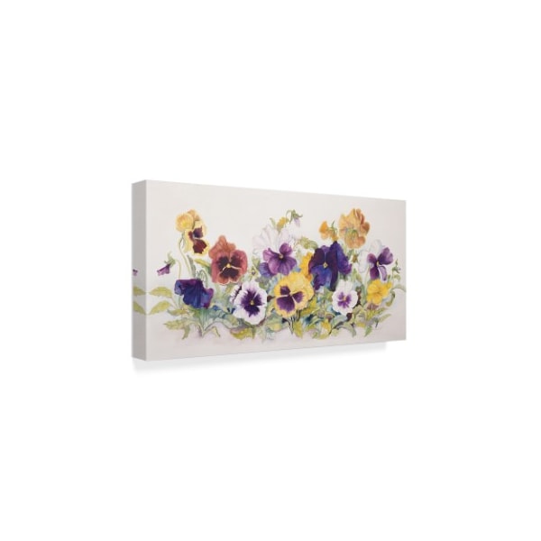 Joanne Porter 'Pansies Faces' Canvas Art,10x19